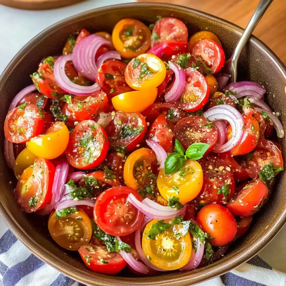 Sommer-Kirschtomatensalat