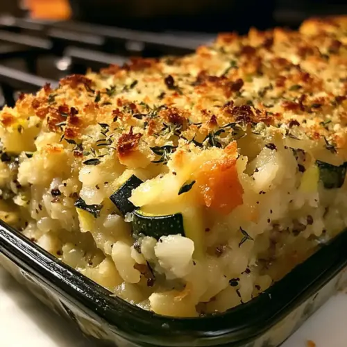 Zucchini-Reis-Füllauflauf