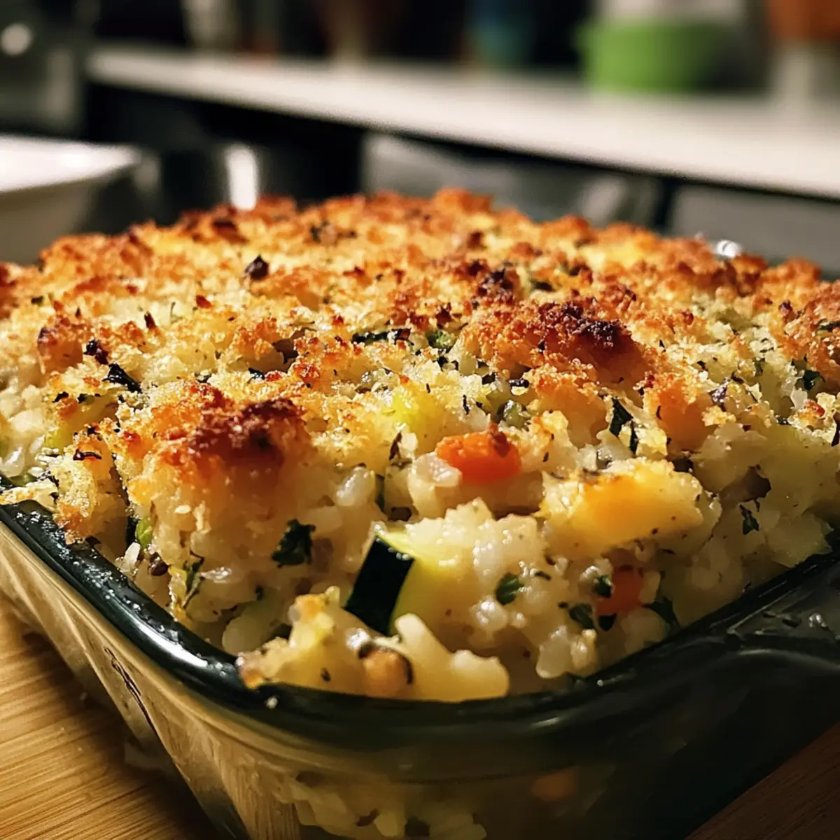Zucchini-Reis-Füllauflauf