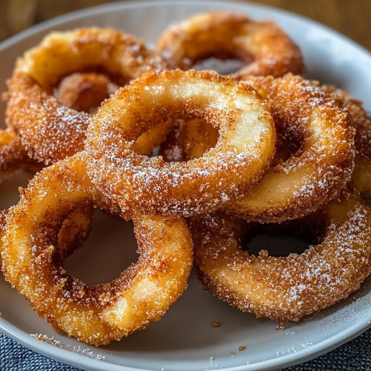 Luftfritteuse Zimt-Apfelringe