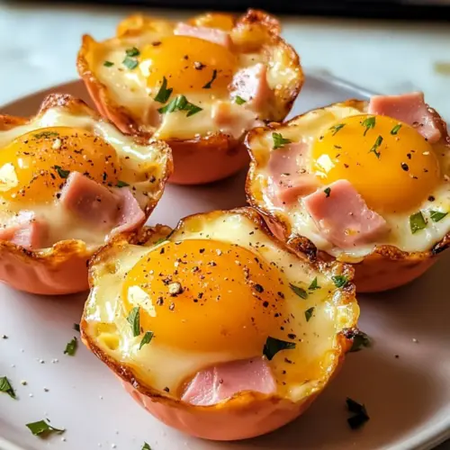 Schinken- und Käse-Ei-Becher