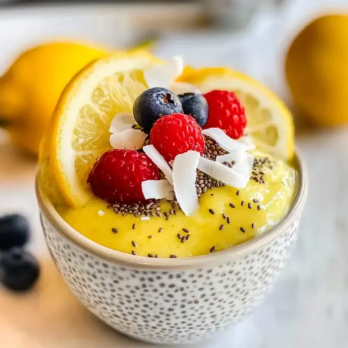 Zitronencreme Chia Pudding
