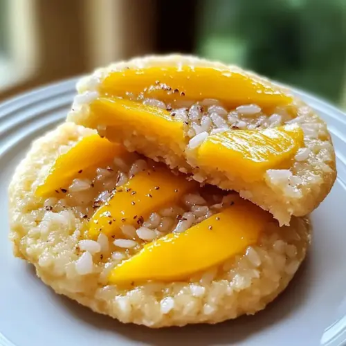 Mango Klebreis Cookies