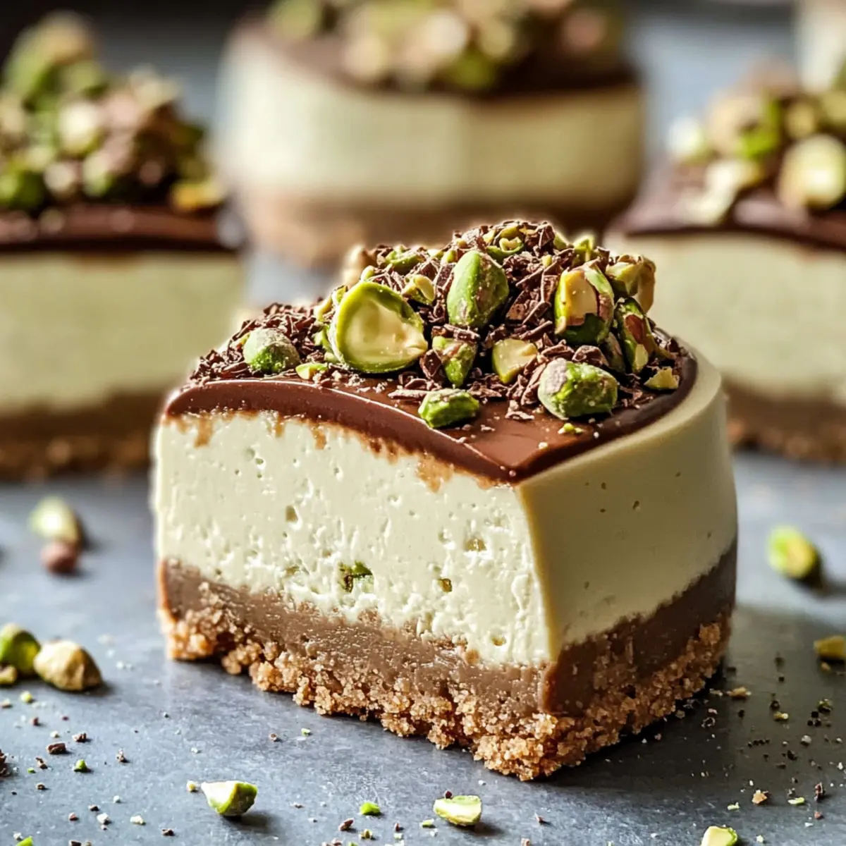 Pistazienkaffee-Käsekuchen
