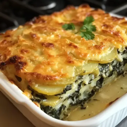 Spinach-Potato-Garlic-Casserole